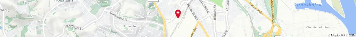 Kartendarstellung des Standorts für City Apotheke in 4020 Linz